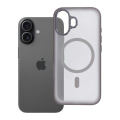  Flexline Mag Cover tok iPhone 17 készülékhez, MagSafe-kompatibilis, szürke