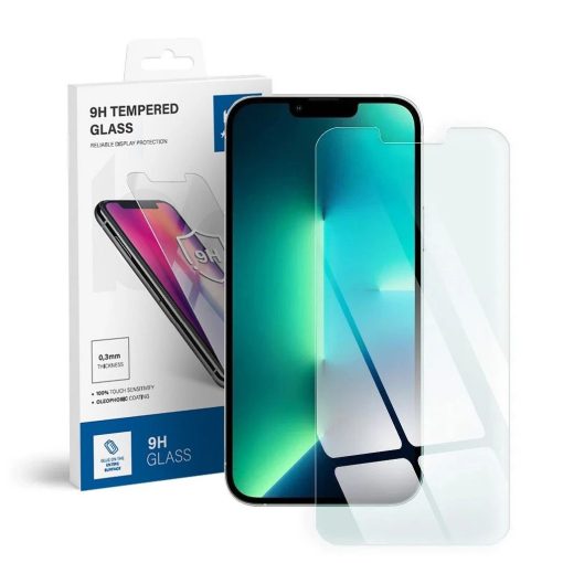 iPhone 13 PRO MAX / 14 PLUS készülékhez edzett üveg kijelzővédő Blue Star