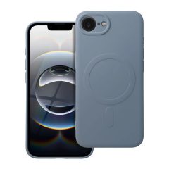   Silicone Mag Cover tok MagSafe-kompatibilis iPhone 16e készülékhez világoskék