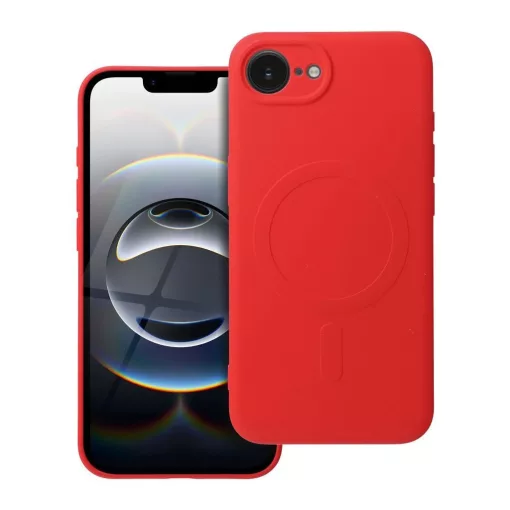 SILICONE MAG COVER MagSafe-kompatibilis tok iPhone 16e/17e készülékhez piros
