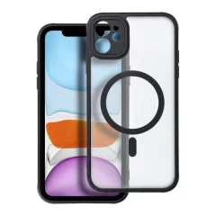   iPhone 11 készülékhez Full Matte Mag Cover tok, MagSafe-kompatibilis, fekete