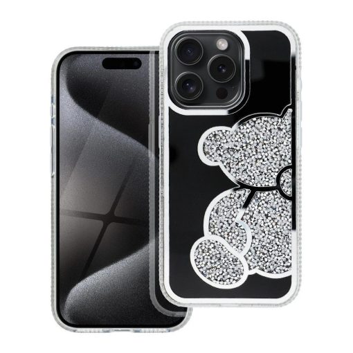 TEDDY BEAR tok iPhone 16 Pro készülékhez ezüst