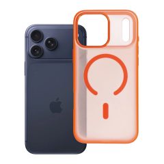   iPhone 17 Pro Max készülékhez Flexline Mag Cover tok, MagSafe kompatibilis, narancssárga