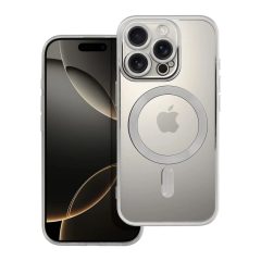   iPhone 16 PRO készülékhez Electro Mag Cover tok, MagSafe-kompatibilis, ezüst