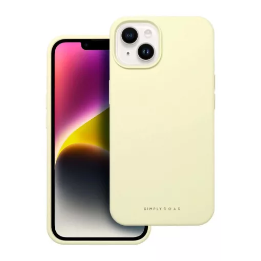 ROAR CLOUD SKIN tok iPhone 14 készülékhez világos sárga