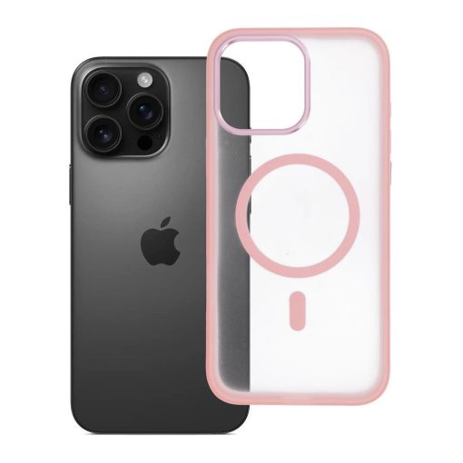 Flexline Mag tok iPhone 16 Pro Max készülékhez MagSafe-kompatibilis rózsaszín
