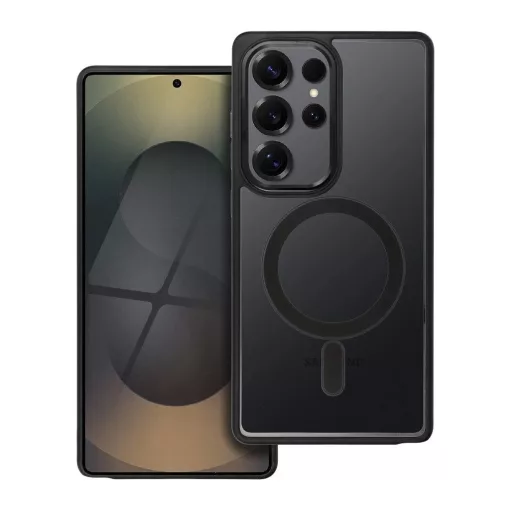 Samsung S25 ULTRA készülékhez MagSafe-kompatibilis Color Edge Mag Cover tok fekete