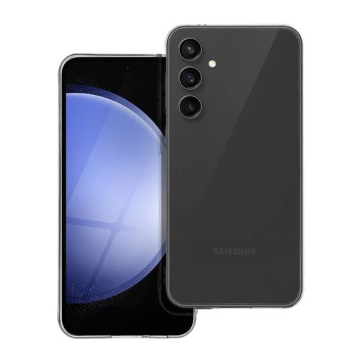 CLEAR Case 2 mm tok Samsung S23 FE készülékhez kameravédőperemmel átlátszó