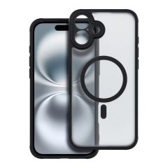   iPhone 16 PLUS készülékhez Full Matte Mag Cover tok MagSafe-kompatibilis fekete