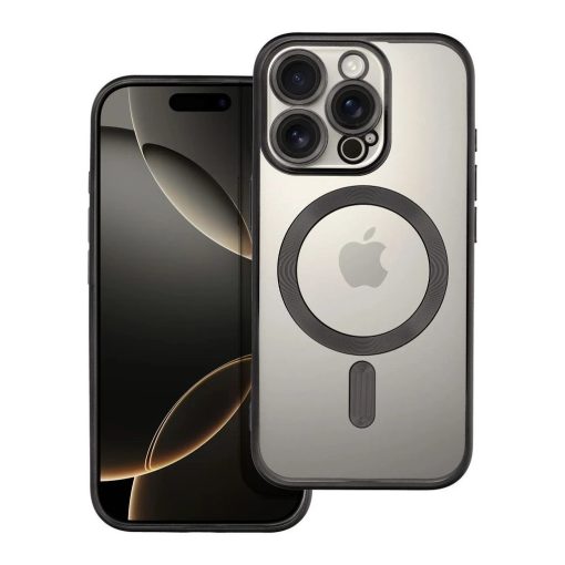 iPhone 16 PRO készülékhez Electro Mag Cover tok MagSafe-kompatibilis fekete
