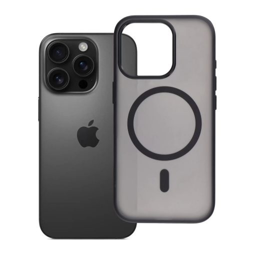 iPhone 16 Pro készülékhez Flexline Mag Cover tok MagSafe-kompatibilis fekete