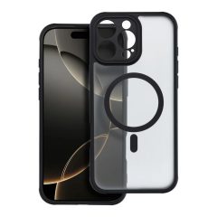   iPhone 16 Pro Max készülékhez Full Matte Mag Cover tok MagSafe-kompatibilis fekete