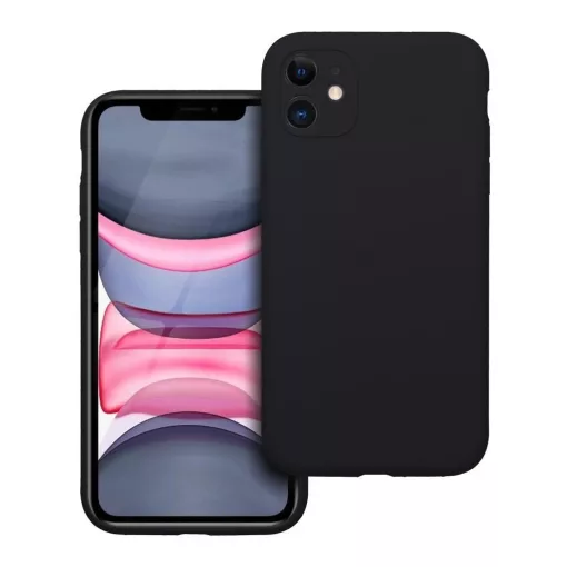 iPhone 11 készülékhez szilikon tok 2 mm fekete