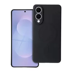   Silicone Mag Cover MagSafe-kompatibilis tok Samsung S25 Edge készülékhez fekete