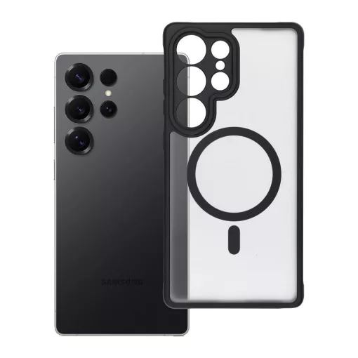 Samsung S25 ULTRA készülékhez Full Matte Mag Cover tok kompatibilis MagSafe fekete