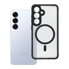   Samsung S25 készülékhez Full Matte Mag Cover tok, MagSafe-kompatibilis, fekete