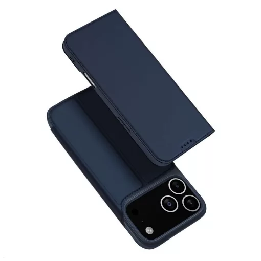 DUX DUCIS SKIN PRO pénztárca tok iPhone 17 Pro készülékhez kék