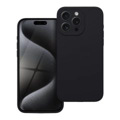iPhone 15 PRO MAX készülékhez szilikon tok 2mm fekete