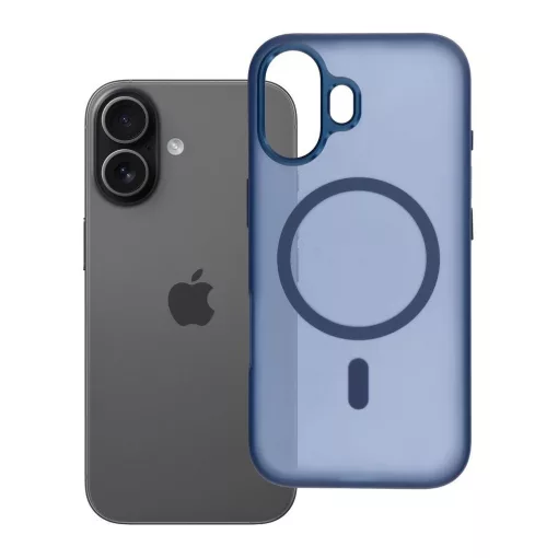 iPhone 17 készülékhez Flexline Mag Cover tok MagSafe-kompatibilis tengerészkék