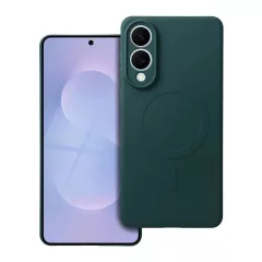   Silicone Mag Cover tok MagSafe-kompatibilis SAMSUNG S25 Edge készülékhez sötétzöld