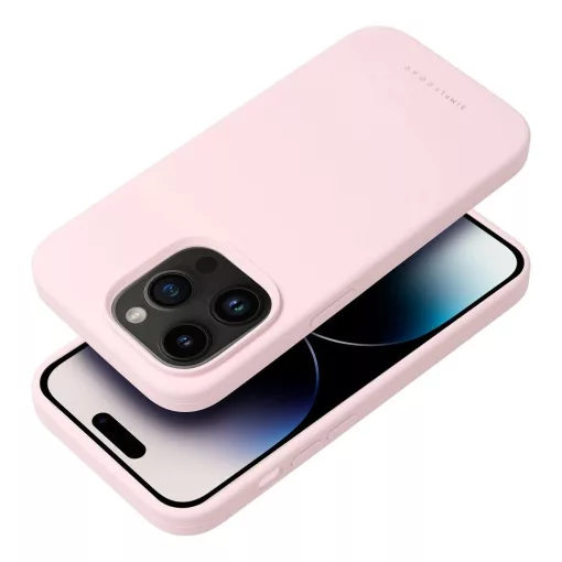 ROAR case CLOUD SKIN tok iPhone 14 Pro készülékhez világos rózsaszín