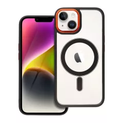   Color Edge Mag Cover tok iPhone 14 készülékhez, MagSafe-kompatibilis, fekete-arany