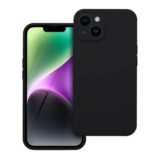 Szilikon tok iPhone 14 készülékhez 2mm fekete