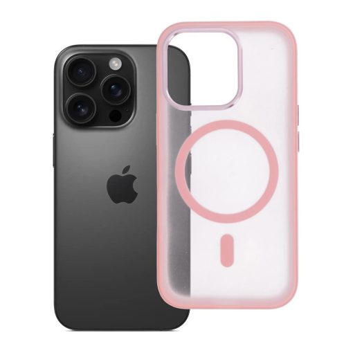 Flexline Mag Cover MagSafe-kompatibilis tok iPhone 16 PRO készülékhez, rózsaszín