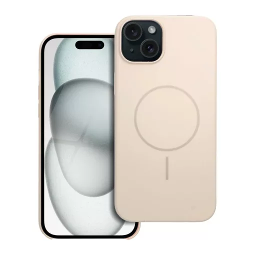 iPhone 15 PLUS készülékhez Glossy Mag Cover tok MagSafe-kompatibilis fehér