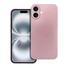 iPhone 16 PLUS készülékhez tok metál rózsaszín