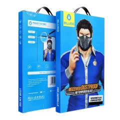   5D Mr. Monkey üvegfólia – Apple iPhone 17 Pro készülékhez, fekete (nagy ívű él, erős, porálló)