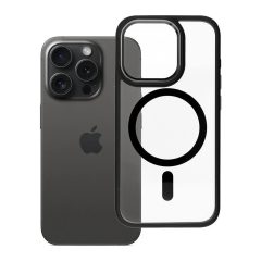   ROAR case MAG BUMPER MagSafe kompatibilis védőkeret iPhone 15 Pro készülékhez fekete