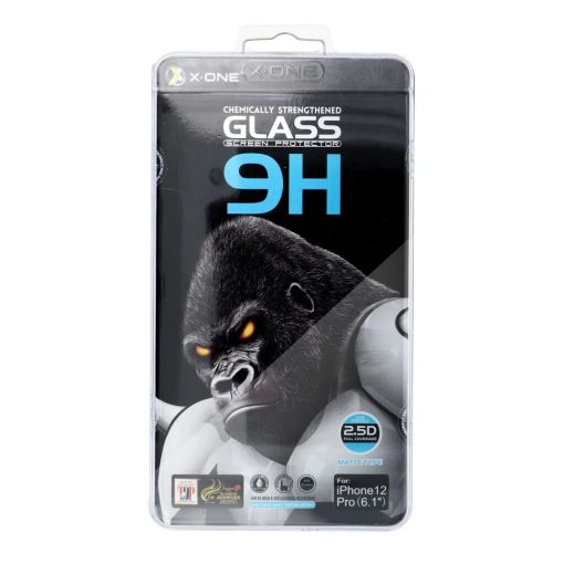 X-ONE Full Cover Extra Strong Matte 9H üvegfólia iPhone 13 Pro Max és 14 Plus készülékhez