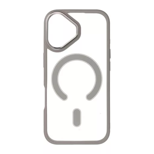 iPhone 17 készülékhez Color Edge Mag Cover tok, MagSafe-kompatibilis, titánszürke