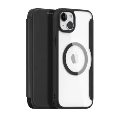   DUX DUCIS SKIN X PRO pénztárcás telefontok MagSafe-kompatibilis iPhone 15 Plus készülékhez fekete