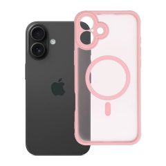   iPhone 16 PLUS készülékhez Full Matte Mag Cover tok, MagSafe-kompatibilis, világos rózsaszín