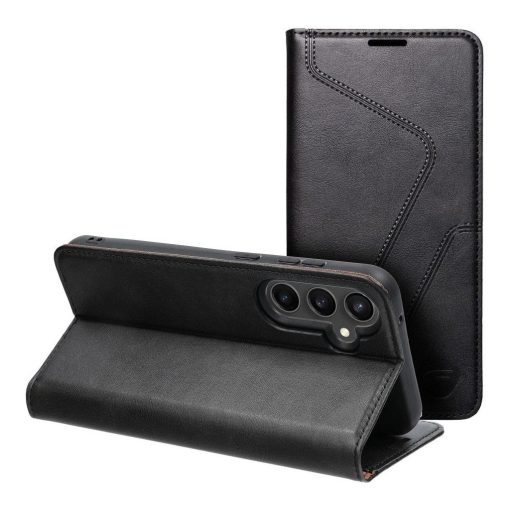 FORCELL F-PROTECT RFID Blocker könyvtok Samsung Galaxy S23 FE készülékhez fekete