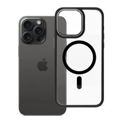   ROAR case MAG BUMPER MagSafe-kompatibilis tok iPhone 15 Pro Max készülékhez fekete