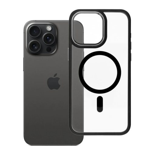ROAR case MAG BUMPER MagSafe-kompatibilis tok iPhone 15 Pro Max készülékhez fekete