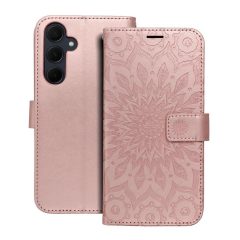   MEZZO füles tok Samsung Galaxy A35 5G készülékhez Mandala rózsaarany