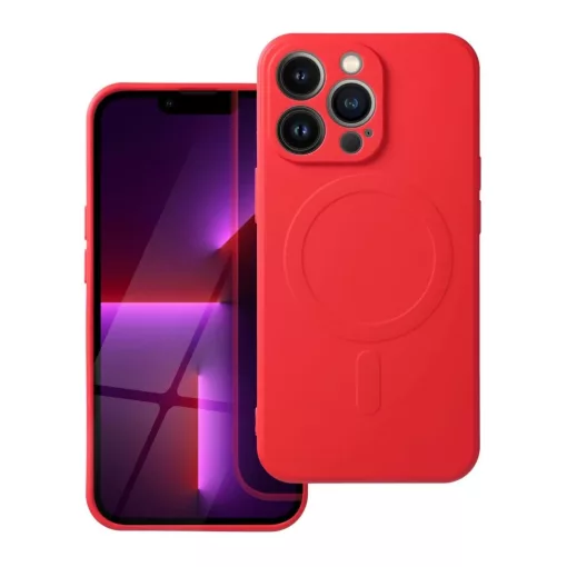 Silicone Mag Cover tok MagSafe-kompatibilis iPhone 17 Pro Max készülékhez piros