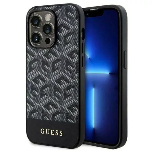 GUESS tok iPhone 14 Pro Max készülékhez GUHMP14XHGCFSEK (MAG GCUBE) fekete