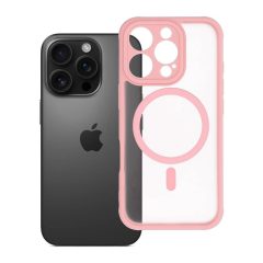   iPhone 16 PRO készülékhez Full Matte Mag Cover tok, MagSafe-kompatibilis, világos rózsaszín