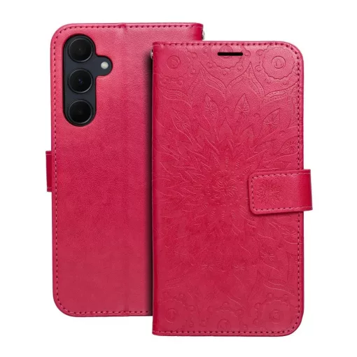 MEZZO könyvtok Samsung A35 5G készülékhez Mandala magenta