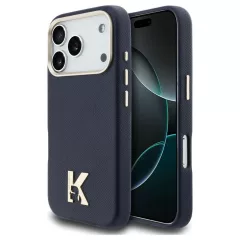   KARL LAGERFELD tok iPhone 17 Pro készülékhez MagSafe-kompatibilis KLHMP17L5PGFKHGB (PU FW W/ KHead Logo) kék