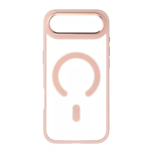 iPhone 17 készülékhez AIR Color Edge Mag Cover tok, MagSafe-kompatibilis, rózsaszín