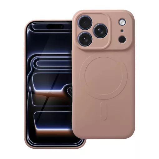 iPhone 17 Pro készülékhez szilikon MagSafe tok rózsaszín