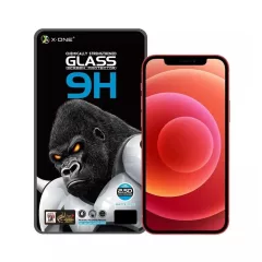   X-ONE Full Cover Extra Strong Matte 9H edzett üveg kijelzővédő iPhone 13/13 Pro/14/16e készülékhez