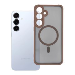   Samsung S25 PLUS készülékhez Full Matte Mag Cover tok MagSafe-kompatibilis barna