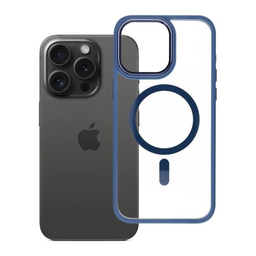 ROAR case MAG BUMPER tok iPhone 15 Pro Max készülékhez MagSafe-kompatibilis tengerészkék
